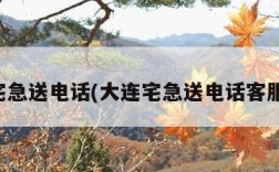 大连宅急送电话(大连宅急送电话客服电话)